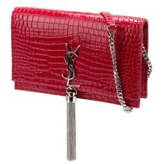 Kate Ysl Bag With Tassels. Only Used Once In Perfect Condition. Red Ysl Bag, Bag Tassels, Saint Laurent Bags, Tassel Bag, Saint Laurent Bag, Ysl Bag, Saint Laurent, Tassels, Bag Lady