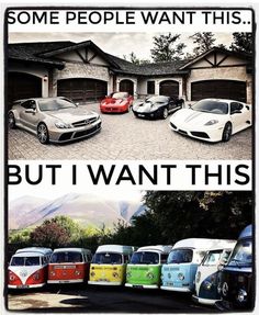 some people want this but i want these cars