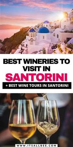 two glasses of wine with the words best wines to visit in san antonio