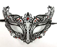 Cat Masquerade Mask, Masquerade Mask Black, Rhinestone Mask, Black Masquerade, Crystals Blue, Lady Cat, Ball Wedding