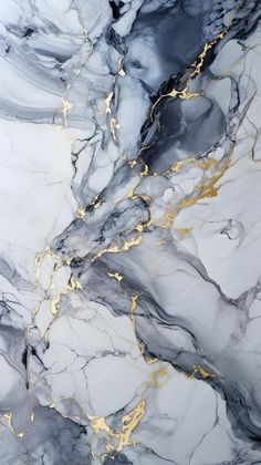 black and white marble with gold accents