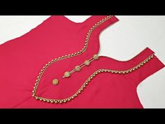 Button Neck Design, Blouse Neck Models, Neck Design For Kurti, Chudithar Neck Designs, Design For Kurti, Kurti Suit