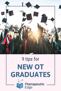 9 Tips for New OT Graduates | The Therapeutic Edge Collective | Let’s face it, grad school is a great place to learn theory and occupational therapy interventions.  But it doesn’t always give you practical tips and advice for the day-to-day tasks.  This post covers tips for new pediatric therapy graduates and also provides a few professional development and career resources.  | Click to read the full post. Occupational Therapy Interventions, Therapy Interventions, Reflective Practice, Caregiver Support, Pediatric Therapy, Executive Functioning, Sensory Processing Disorder, Sensory Processing, Grad School