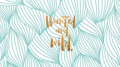 a blue and white background with gold lettering that says, what is the wild?