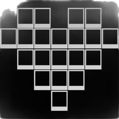 a black and white photo with squares on it