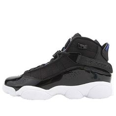 (GS) Air Jordan 6 Rings 'Black Blue' 323419-016 (AJ6/SNKR/Women's) Air Jordan 6 Rings, Jordan 6 Rings, Rings Black, Air Jordan 6, 6 Rings, Jordan 6, Nike Jordan, Black Rings, Air Jordan