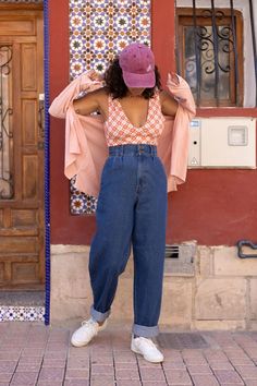 Super high-waisted with a wide, tapering leg in Midwash Blue. An iconic L&Y silhouette. Fast worldwide shipping available! Big Hips Outfit, Jess Outfits, Lucy Yak, Lucy And Yak, Dungarees Shorts, Outfit Shop, Shop Tops, Tapered Jeans, Leather Shorts