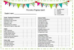 a printable project report with bunting flags and pennants on the line above it