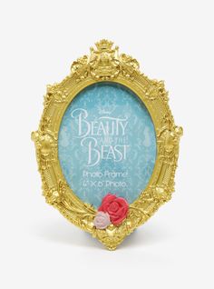 the beauty and the beast photo frame is shown