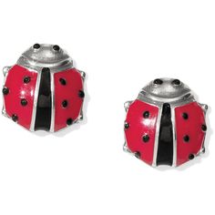 Buy the Spring Ladybug Mini Post Earrings for sale online from Brighton! Visit Brighton today to find the perfect charms, necklaces, bracelets, and more! French Wire Earrings, Pop Of Red, Happy Photos, New Charmed, Colored Leather, Good Good Father, Spring Style, Wire Earrings, Jewelry Cleaner