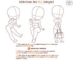 the instructions for how to draw an anime character with different poses and body shapes, including legs