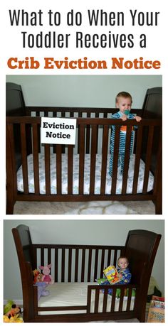 a baby in a crib with the words what to do when your todder receives a