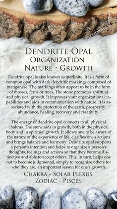 Dendritic Opal Crystal Meaning, Dendritic Opal Meaning, Opal Crystal Meaning, About Crystals, Crystal Uses, Dendrite Opal