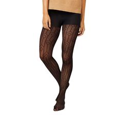 These Women's Hanes Art Deco Tights provide maximum comfort and style. These Women's Hanes Art Deco Tights provide maximum comfort and style. DETAILS 20 denier Wide waistband Control top panty in tummy and legs Static-freeFABRIC & CARE Materials: 55% recycled nylon, 30% nylon, 15% spandex Hand wash ImportedSUSTAINABILITY FEATURES Contains recycled nylon REPREVE Certified Tested for harmful substances STANDARD 100 by OEKO-TEX® CERTIFIED Certification No. 18517 Testing Institute: Hohenstein Textil Art Deco Tights, Black Stretch Mid-thigh Length Hosiery, Cheap Black Knee-high Hosiery, Sleek Black Micro-elastic Hosiery, Compressive Nylon Tights, Womens Tights, Wide Waistband, Free Fabric, Socks And Hosiery