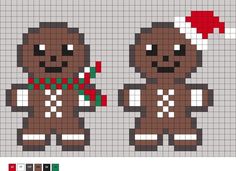 two teddy bears with christmas decorations on their heads, one is brown and the other is red