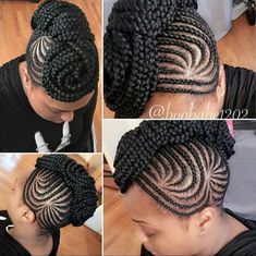 Mohawk Updo, Black Natural Hair Care, Quick Braids, Natural Hair Twists, Cool Braid Hairstyles, Floral Nail Art, Cool Braids