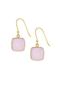 "Simply stunning, our Cushion Gemstone Earring is a must-have for any minimalist! Look absolutely chic with these drop earrings featuring a beautiful sparkling gemstone. Materials: Gemstone (Rose Quartz) Size: 1" x 0.5" Fish Hook Back" Chic Matching Crystal Earrings For Gift, Chic Drop Earrings As Gift, Chic Crystal Matching Earrings As Gift, Chic Crystal Matching Earrings For Gift, Pink Elegant Everyday Earrings, Elegant Pink Everyday Earrings, Elegant Pink Earrings For Everyday Wear, Chic Drop Crystal Earrings As Gift, Chic Crystal Drop Earrings As Gift