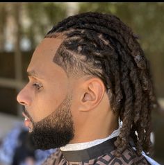 Tapered Locs, Men Haircut Ideas, Locs Styling, Loc Hairstyles For Men, Men Dreads, Temp Fade, Dread Ideas, Men Locs, Dreadlocks Hairstyle