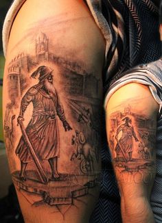 Sikh Tattoo Ideas, Sikh Tattoo, Sikh Warrior, Warrior Tattoo Sleeve, Roman Warriors, Omerta Tattoo, Warrior Tattoos, Skeleton Hand Tattoo, Back Of Shoulder Tattoo