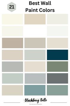 the best wall paint colors for any room in your home, including gray and white