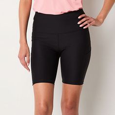 Stay comfortable and supported on active days thanks to these Xersion EverContour women's bike shorts equipped with compression and quick-dry tech. Crafted from jersey, they feature a regular-fit, a high-rise elastic-waist, a flat front, and two side slip pockets to hold your essentials when you're on the go. Front Style: Flat FrontFeatures: Quick Dry, Compression, EssentialsClosure Type: Full ElasticFit: Regular FitPockets: 2 Side Slip PocketsRise: High RiseShort Length: Short LengthSupport: Li Sporty Stretch Biker Shorts For Outdoor Activities, Casual Mid-thigh Length Biker Shorts For Outdoor Activities, Stretch Athleisure Biker Shorts For Outdoor Activities, Stretch Athleisure Biker Shorts For Outdoor, Compression Biker Shorts For Outdoor Activities, Moisture-wicking Mid-thigh Length Activewear For Outdoor Activities, Moisture-wicking Mid-thigh Length Activewear For Outdoor, Moisture-wicking Mid-thigh Activewear For Outdoor Activities, Moisture-wicking Activewear For Outdoor Activities, Mid-thigh Length