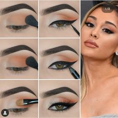 Teknik Makeup, Mekap Mata, Beginners Eye Makeup, Applying Eye Makeup, Makeup Tutorial Eyeshadow, Smink Inspiration, Simple Makeup Looks, Eye Makeup Steps, Beauty Make-up