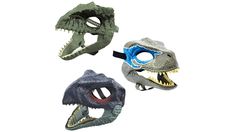 Get ready for thrilling action and adventure with Jurassic World Dominion! Playtime gets ferocious with these costume masks, ready for re-enacting scenes from the movie, or creating personal scenes of dinosaur mayhem. Each role play mask in this line is inspired by the movie and features realistic details like skin texture, color and teeth so kids can become their favorite dinosaur! The opening jaw feature allows CHOMPING motion for realistic action. A secure strap ensures a comfortable fit as well as eye and nose openings for visibility. Each sold separately, subject to availability. Colors and decorations may vary. | Jurassic World Basic Mask Assortment (3 ct) | Meijer Beer, Wine & Spirits Jurassic World Dominion, Costume Masks, Costume Mask, Texture Color, Skin Texture, Role Play, Activity Games, Jurassic World, Wine And Spirits