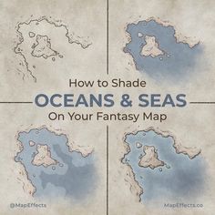 how to shade oceans and seas on your fantasy map