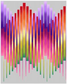 an image of colorful lines with different colors on the bottom and bottom half of it