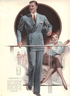 1930s Mens Fashion, Vintage Menswear