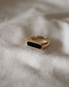 Jeanne Agate & Mother of Pearl 18K Petite Signet Ring | Slim Band Signet Ring Slim Band Signet Ring Elegant Yellow Gold Onyx Signet Ring, Elegant Yellow Gold Signet Ring With Onyx, Minimalist Onyx Signet Ring For Formal Occasions, Minimalist Onyx Signet Ring For Formal Events, Minimalist Onyx Rings For Formal Occasions, Minimalist Onyx Ring For Formal Occasions, Everyday Elegant Enamel Ring, Minimalist Gold Plated Signet Ring For Formal Occasions, Gold Onyx Rings With Polished Finish