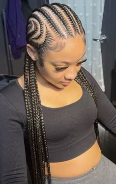 10 Feed In Braids, Braid Parts, African Customs, Braid Colours, Goddess Cornrows, Baddie Braids, Going Outfit, Cornrow Braid Styles, Cornrow Styles