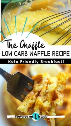 the chapple low carb waffle recipe is made with keto friendly breakfast cereals