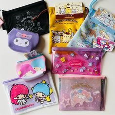 Brand New Sanrio Characters Mini Pouch , Draw String Bag , Accessories Case. Hello Kitty , Kuromi, Pochaco, Little Twin Stars . Feel Free To Ask Me Questions:) Kawaii Multicolor Bags With Cute Design, Cute Multicolor Travel Cosmetic Bag, Cute Multicolor Pouch Bags, Cute Blue Bag For Daily Use, Cute Blue Bags For Daily Use, Purple Pouch Pencil Case For Daily Use, Multicolor Pouch With Removable Section For School, Cute Travel Pouch Pencil Case, Cute Travel Pouch