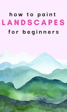 Landscape painting ideas that are easy and beginner friendly in acrylic and watercolor | watercolour tutorials beginners #art #howtopaint #painting #landscape Watercolour Painting For Beginners Landscapes, Watercolor Landscape Step By Step, Landscape Ideas Watercolor, Watercolour Techniques Tutorials, Watercolor Art Landscape Tutorial, Easy Watercolour Landscapes, Watercolour Inspiration Landscape Easy, Easy Watercolor Landscapes For Beginners, Landscape Watercolor Paintings Easy