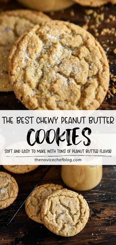 the best chewy peanut butter cookies soft and easy to make with tons of peanut butter flavor