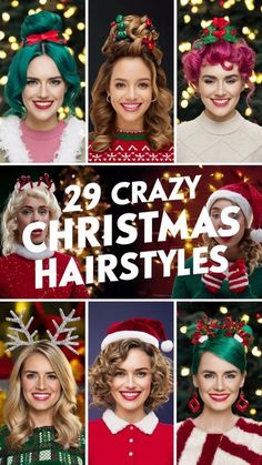 #ChristmasHairstyle #HolidayHair #FestiveHair #WinterHair #ChristmasPartyHair #HolidayPartyLook #ChristmasBeauty #HolidayGlam #ChristmasHairInspo #WinterHairstyles #HolidayHairIdeas #ChristmasHairGoals #FestiveHairInspiration #WinterHairTrends #ChristmasHairTutorials #HolidayHairStyles #ChristmasHairGoals #WinterHairInspo Christmas Hair Crazy, Christmas Tree Hair Kids, Grinch Day Hair Ideas, Funny Christmas Hairstyles, Fun Holiday Hairstyles, Christmas Hair Short, Short Christmas Hairstyles, Snowflake Hairstyle, Martha May Whovier Hair