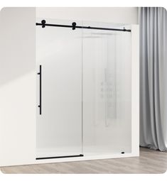 the sliding glass shower door is open and ready to be used in any bathroom or bedroom