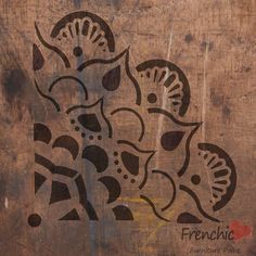 an image of a painting on the side of a wooden wall that says frenchie