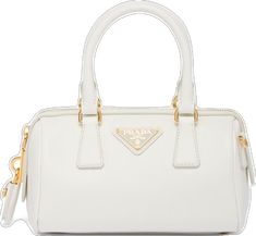 Prada Saffiano, Handle Bag, White Bag, Leather Top, Top Handle, Prada, Top Handle Bag, Collage, Leather