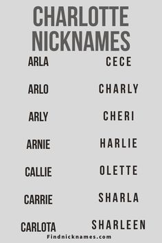 Nicknames for the name Charlotte Nickname List, Charles Ii Of England, Charlotte Baby, Charlotte Hawkins, Hogwarts Dr, Story Titles