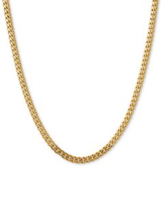 Polished diamond-cut links add a luxurious touch to this chic curb link chain (3-3/4mm) necklace. Jewelry Repair, Mens Gift Sets, Eyeshadow Makeup, Baby Clothes Shops, Diamond Cut, Link Chain, Online Jewelry, Gold Chain