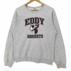 Vintage Eddy Hornets football crewneck sweatshirt in grey colour. Harriet Eddy Middle School football team sweatshirt. Still in good condition EXCEPT some stains on the sweatshirt. SEE THE PICTURES FOR MORE DETAILS. CONDITION : 8/10 MEASUREMENT Pit : 19.5 inch Length : 24 inch Shoulder : 19 inch Arm Length : 25 inch Size On Tag : S PAYMENT We accept PayPal only. The item will be ship 3-5 days once the payment has been made. SHIPPING DHL ONLY. USUALLY AROUND 7-21 DAYS BEFORE REACH THE DESTINATION Team Sweatshirts, School Football, Hornet, Middle School, Gray Color, Sweat Shirt, Crew Neck Sweatshirt, Crew Neck, Sweatshirts Hoodie