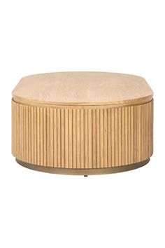 a round wooden box on a white background