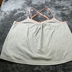 New With Tags See Pics For Measurements Smoke Free Sst 2 Orange Cotton Sleepwear For Lounging, Casual Sleep Tops With Built-in Bra, Orange Cotton Top For Loungewear, Cotton Camisole Tops For Lounging, Casual Camisole Lounging Tops, Cotton Camisole Workout Tops, Casual Lounging Camisole Top, Orange Cotton Workout Top, Cotton Stretch Sleep Top