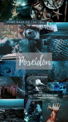 a collage of images with the words poseion