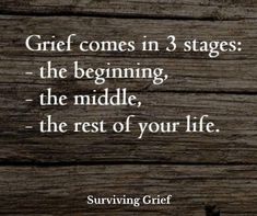 a quote that says, grit comes in 3 stages the beginning, the middle, the rest of your life