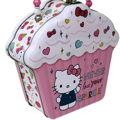 Beautiful White And Pink Tin Purse. Shaped As A Cupcake This Purse Is As Sweet As It Gets! A Great Gift For A Little Girl Or Get It For Yourself. Awesome As A Knick Knack Box. Approximately 7" X 7" In Highest And Widest Length. Sweet White Bags As Gift, Sweet White Bag Perfect For Gifts, Sweet White Bags For Gifts, Playful Hello Kitty Bag For Gift, Playful Hello Kitty Bag As Gift, Playful Hello Kitty Bag As A Gift, Cute White Lunch Bag For Everyday Use, Cute White Lunch Bag For School, Cute White School Lunch Bag