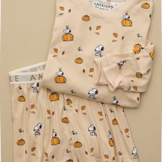 American Eagle Peanuts Snoopy Fall Pumpkin Pj Fall Pj Pants, Cute Fall Pjs, 70s Pjs, Fall Pjs, Pjs Cute, Fall Ambiance, Snoopy Fall, Preppy Halloween, Snoopy Pajamas