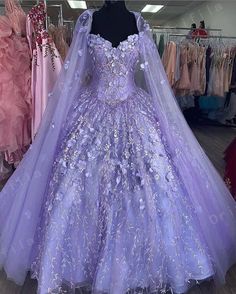 Vestido Color Lila, Lavender Quinceanera, Purple Quinceanera Dresses, Quinceanera Themes Dresses, Charro Quinceanera Dresses, Custom Made Prom Dress, Quinceñera Dresses, Girls Ball Gown